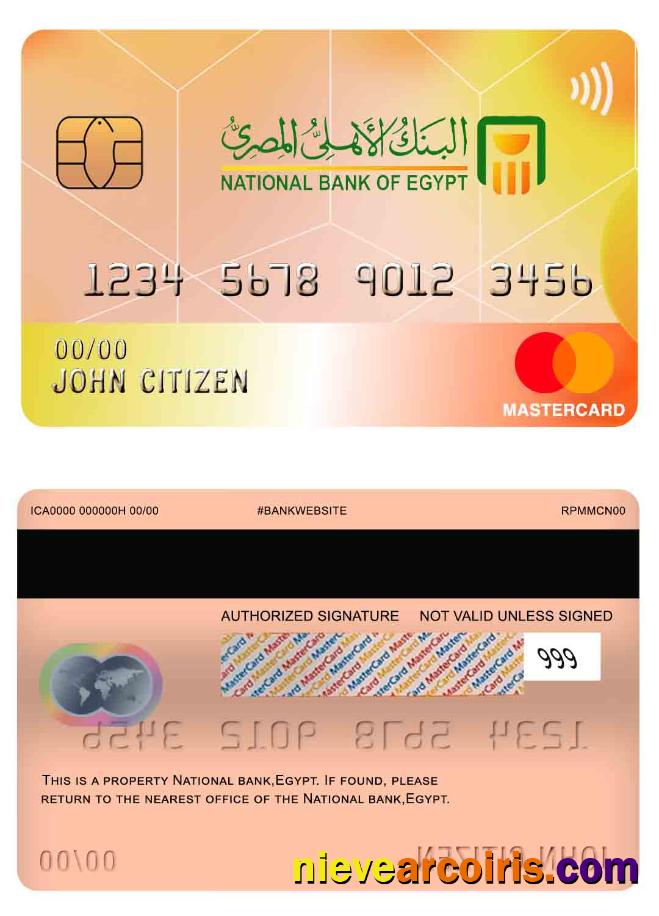 Egypt National bank mastercard